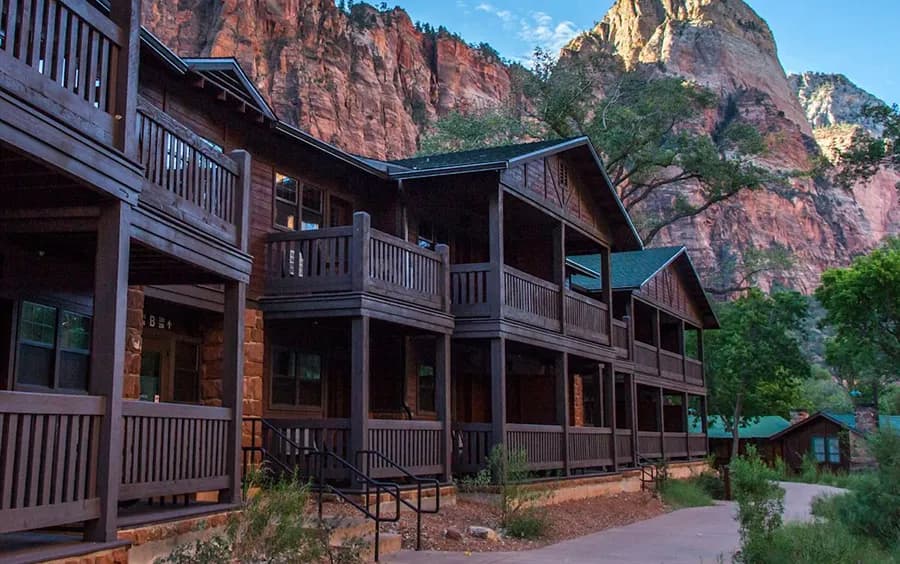 Zion Lodge is the only in-park lodging