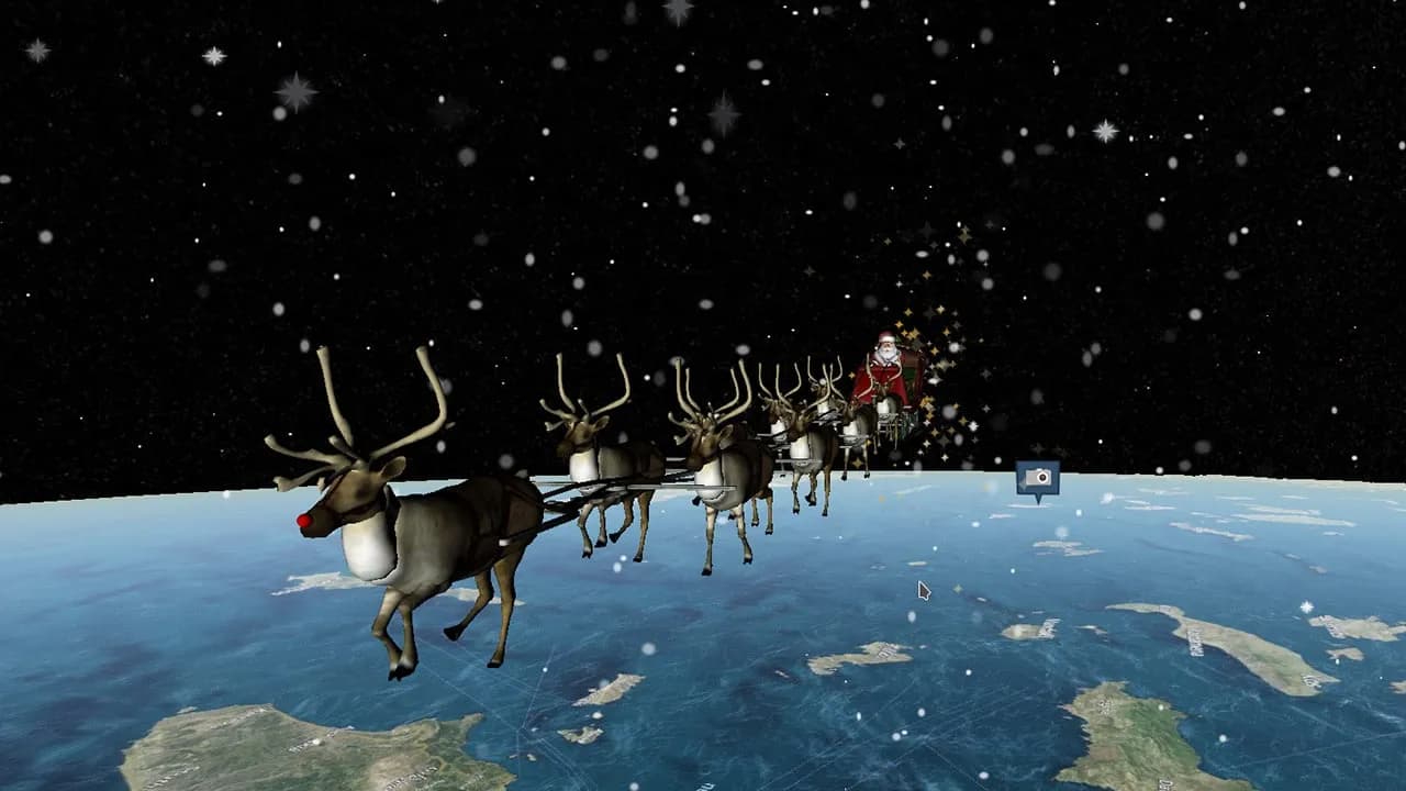 post-NORAD Santa Tracker on Christmas Eve. How the Magical Journey Unfolds!